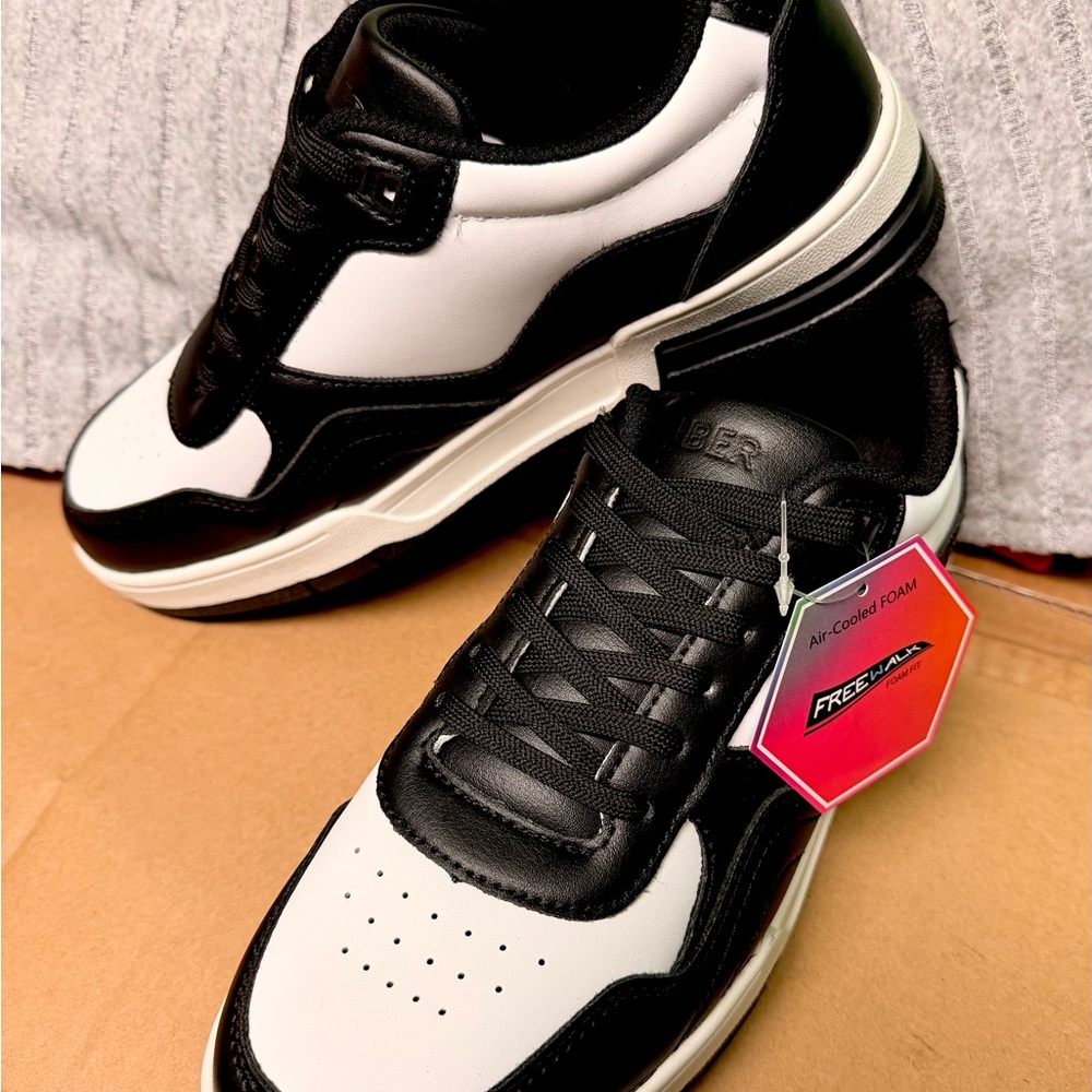 Black and White Womens Sneakers